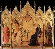 Simone Martini The annunciation with Two Saints oil on canvas